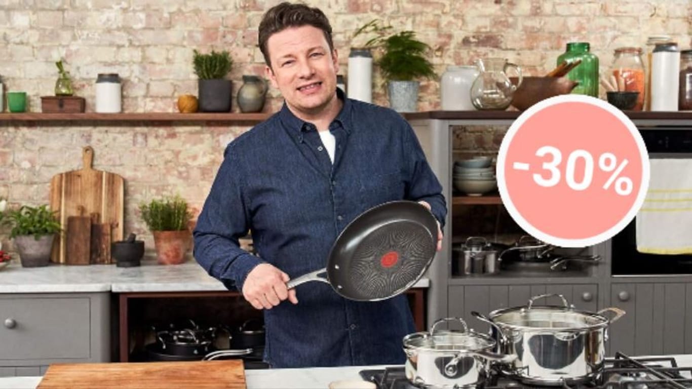 Bei Amazon ist heute eine von Starkoch Jamie Oliver entwickelte Tefal-Pfanne zum Tiefpreis im Angebot.