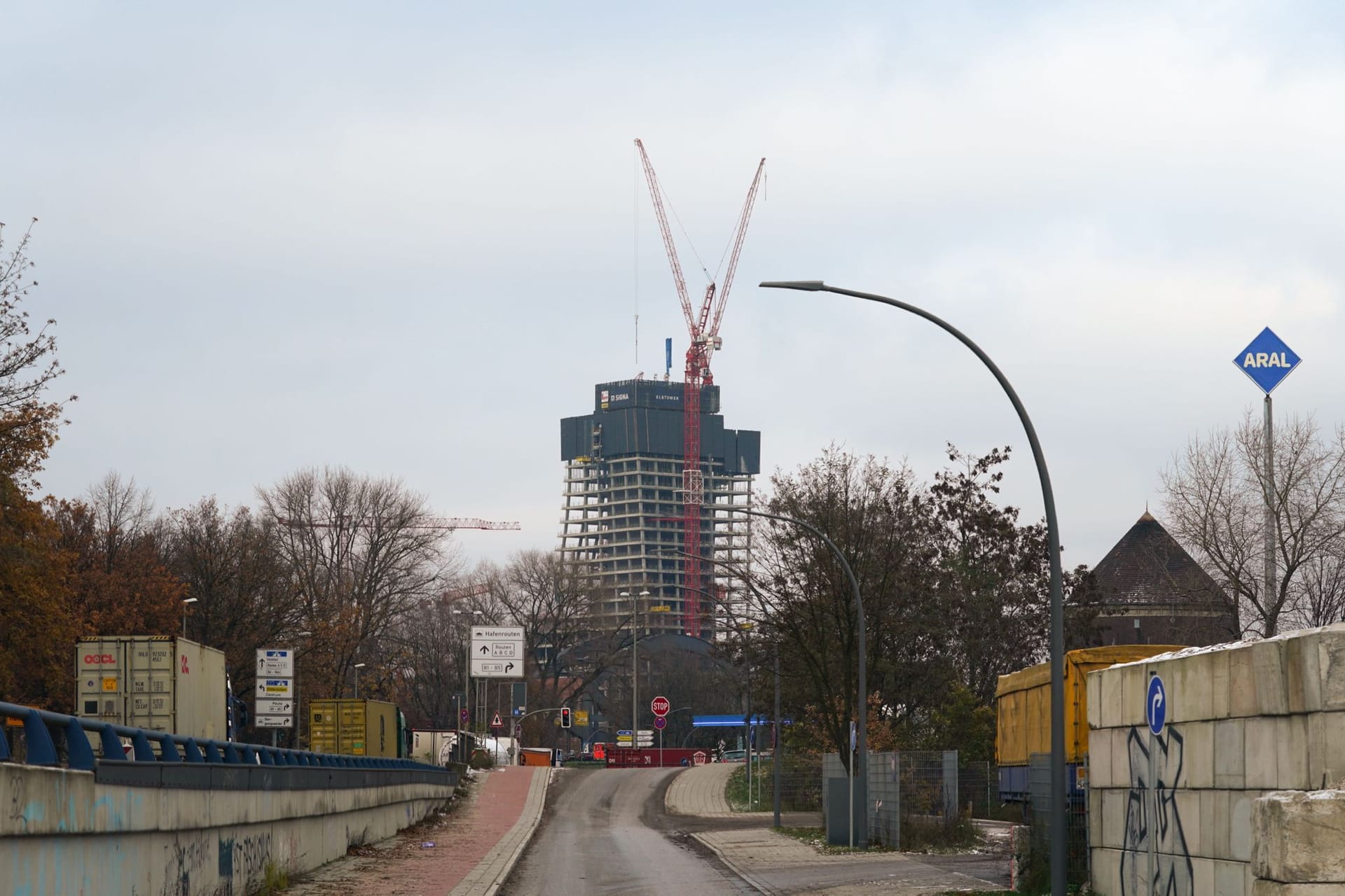 Elbtower-Baustelle