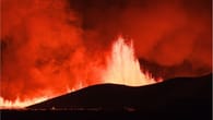 Bilder aus Island: Vulkanausbruch nach Erdbeben