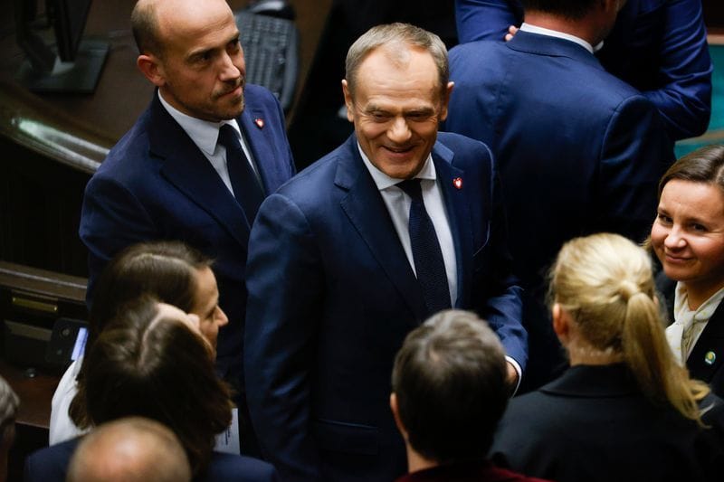 Donald Tusk (Mitte): Er ist der künftige Regierungschef Polens.