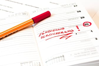 Am besten Rot im Kalender markieren: Wer eine Versicherung kündigen will, sollte sich rechtzeitig über die genauen Fristen informieren.
