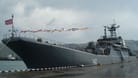 Das russische Landungsschiff Nowotscherkassk (Archivbild): In der Nacht auf Dienstag beschädigte die ukrainische Armee das Schiff.