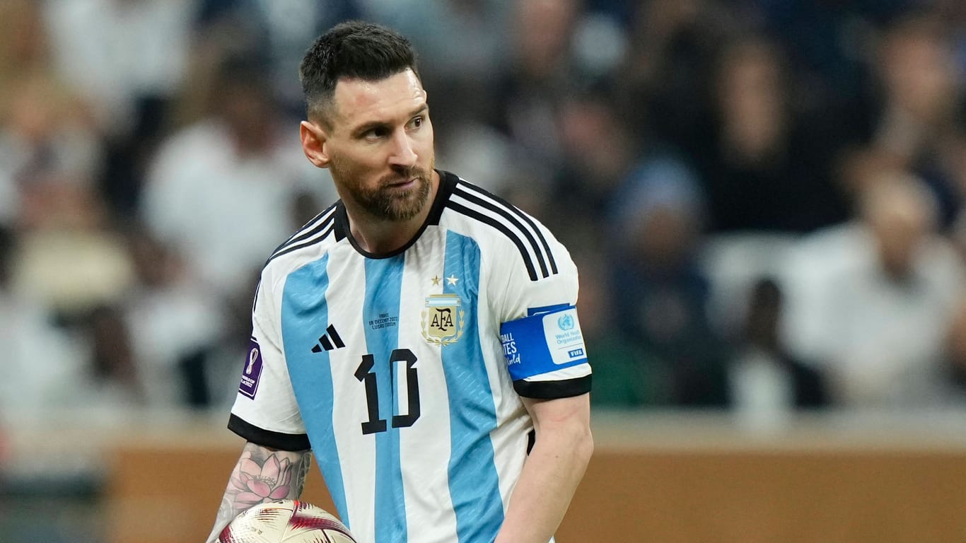 Lionel Messi im Finale der WM 2022 in Katar.
