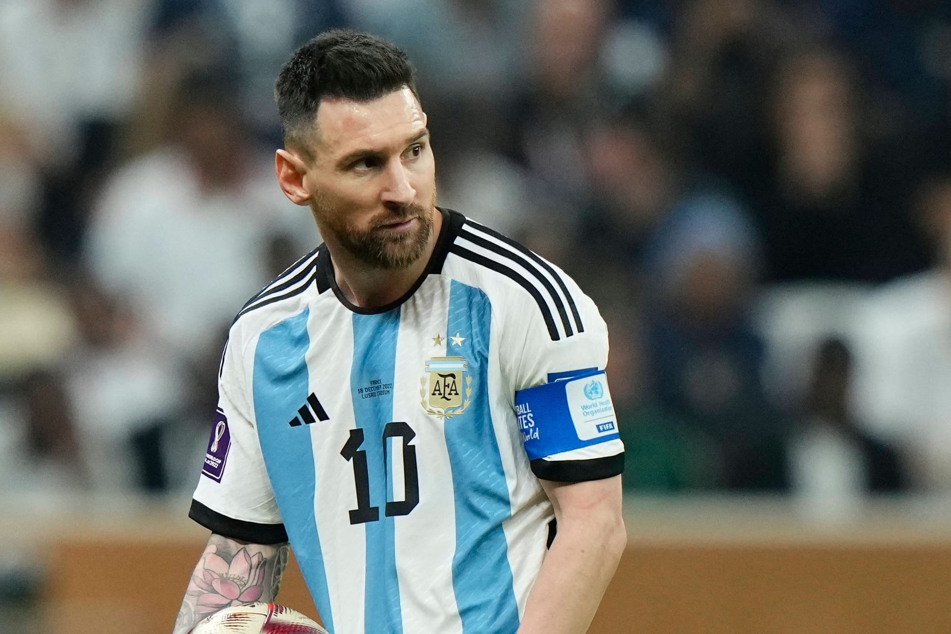 Lionel Messi im Finale der WM 2022 in Katar.