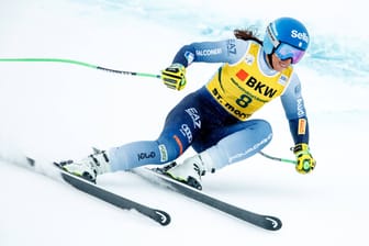 Elena Curtoni: Kurz nach diesem Moment stürzte sie in St. Moritz.