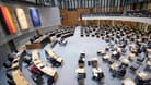 Der Plenarsaal während der Sitzung des Berliner Abgeordnetenhaus am 17.11.2022.