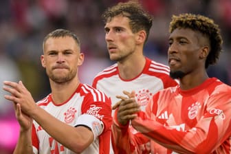 Joshua Kimmich, Leon Goretzka und Kingsley Coman (v. l. n. r.): Die Bayern-Stars werden genau unter die Lupe genommen.