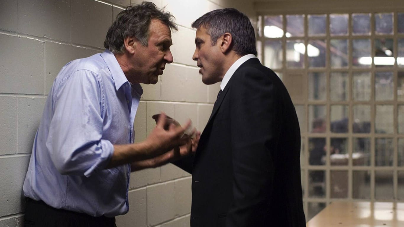 "Michael Clayton" aus dem Jahr 2007: In dem Film spielten Tom Wilkinson und George Clooney die Rollen Arthur Edens und Michael Clayton.