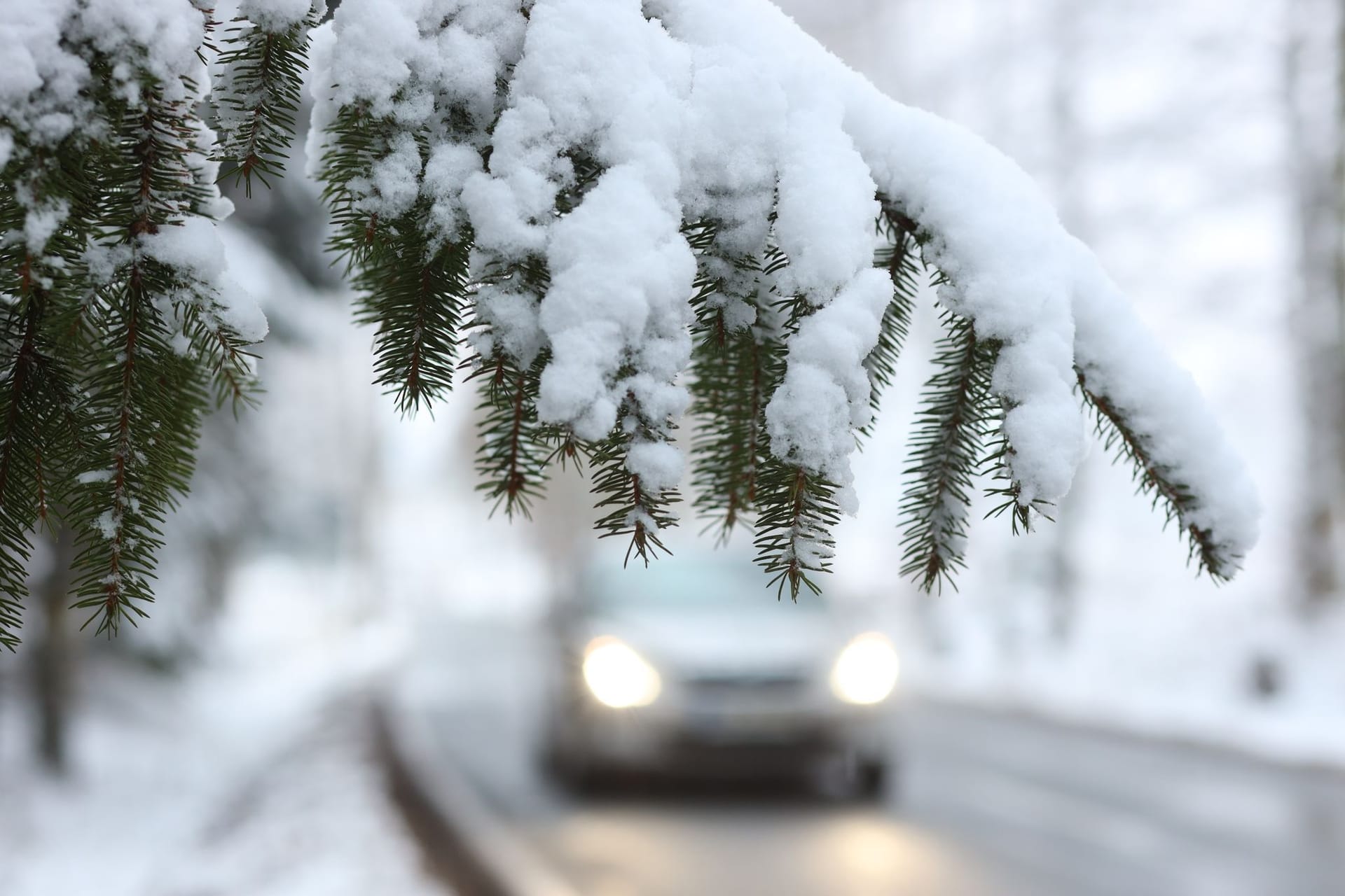 Autofahrt im Winter
