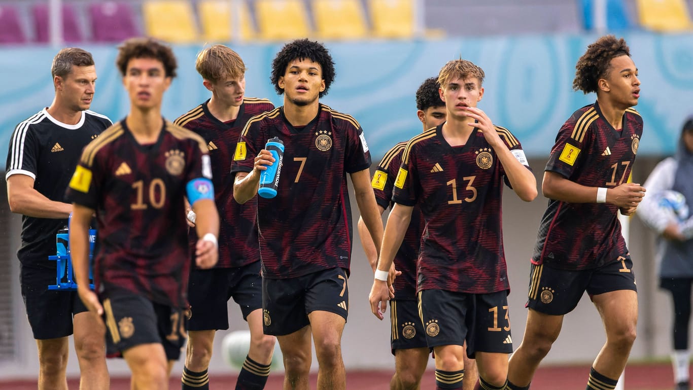 Die deutsche U17: Im WM-Finale treffen sie auf Frankreich.