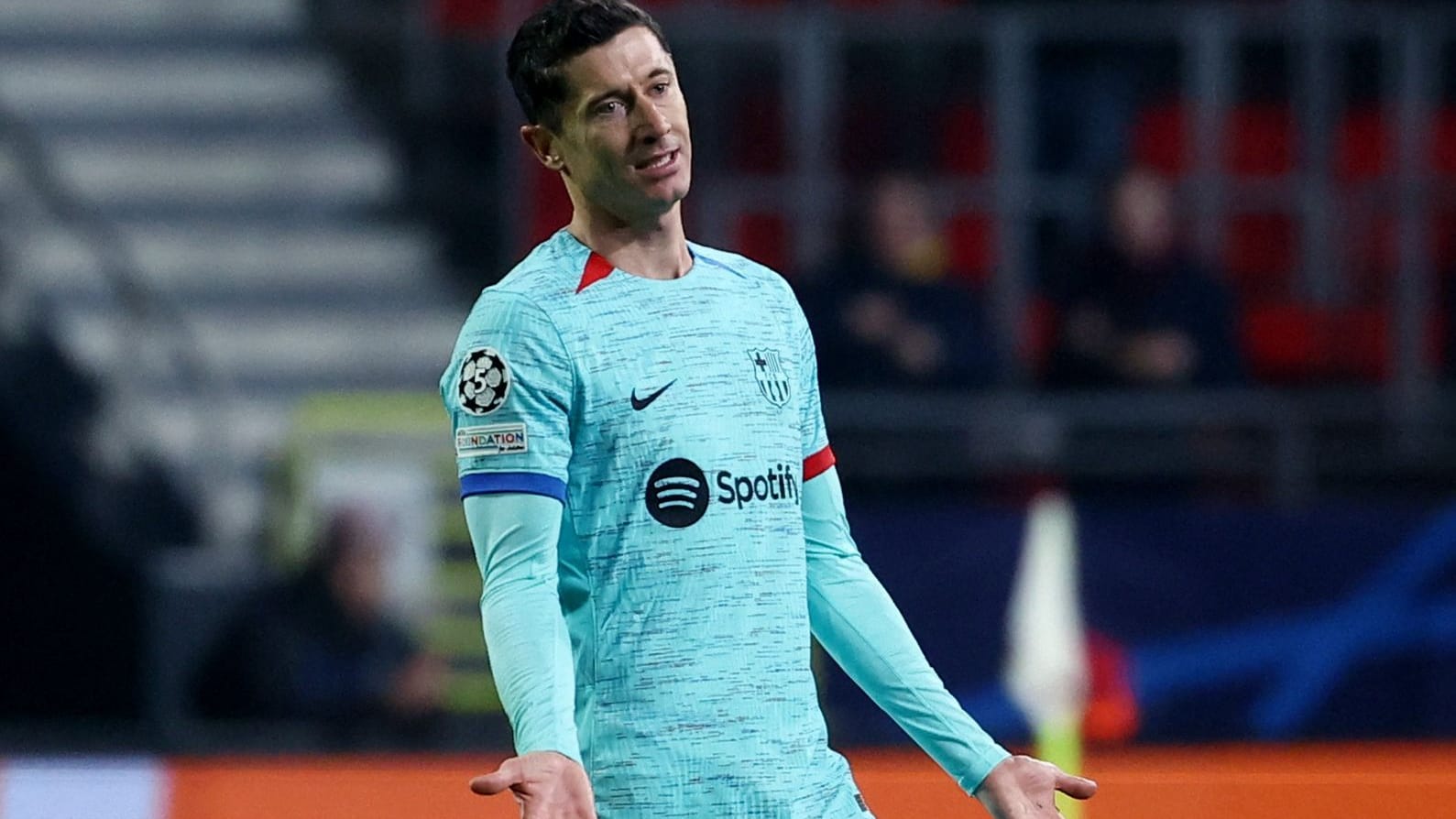 Robert Lewandowski: Der Pole und der FC Barcelona verloren in Antwerpen.