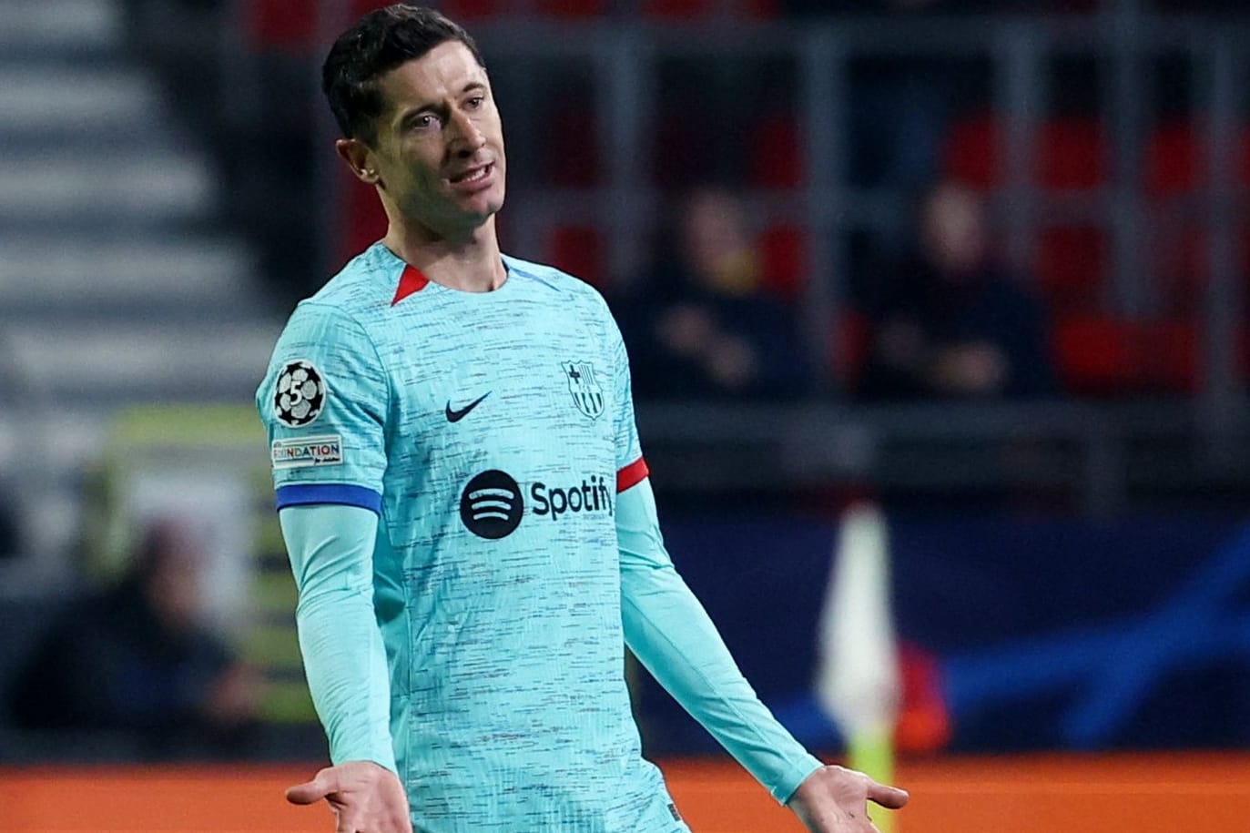 Robert Lewandowski: Der Pole und der FC Barcelona verloren in Antwerpen.