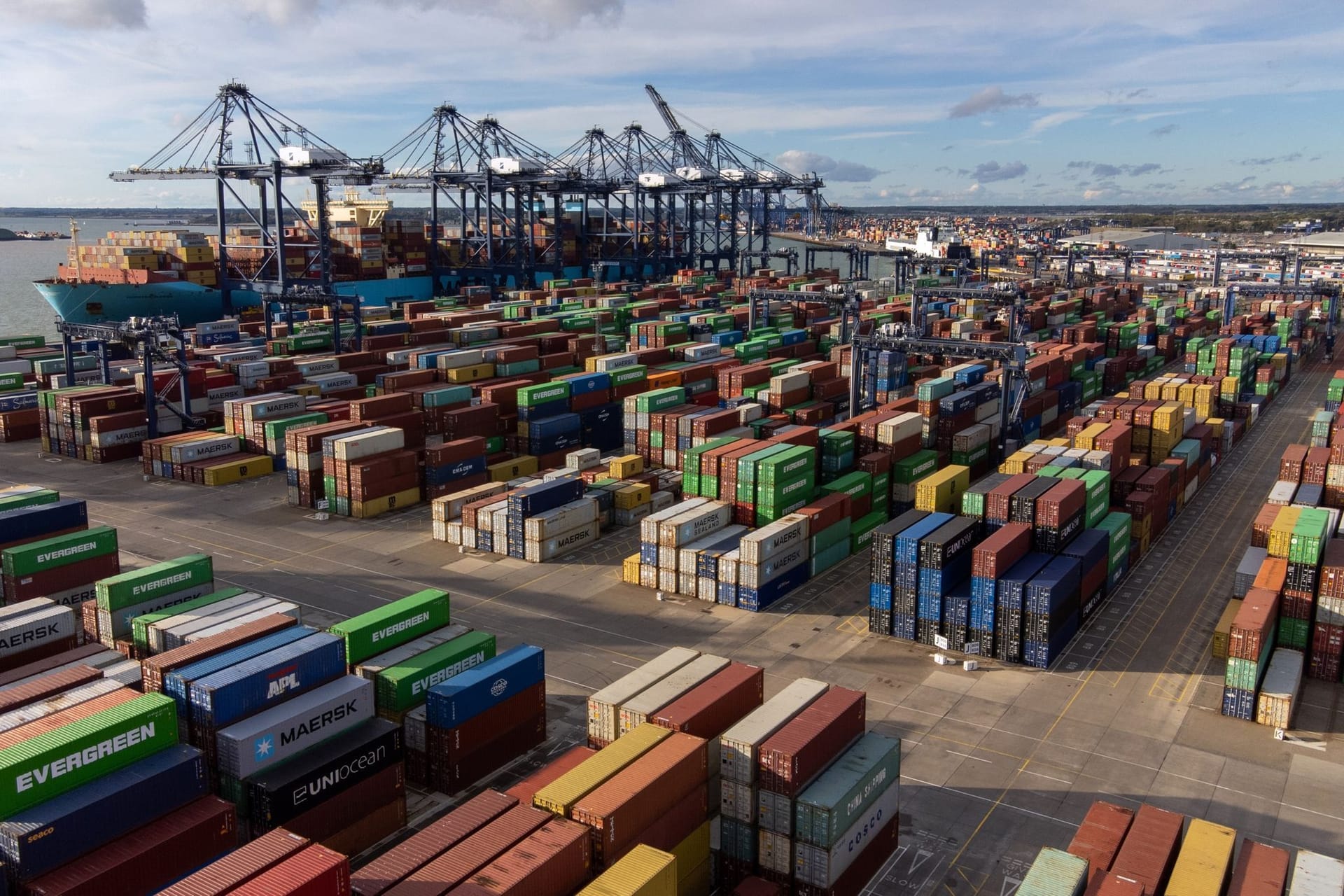 Containerhafen in Großbritannien
