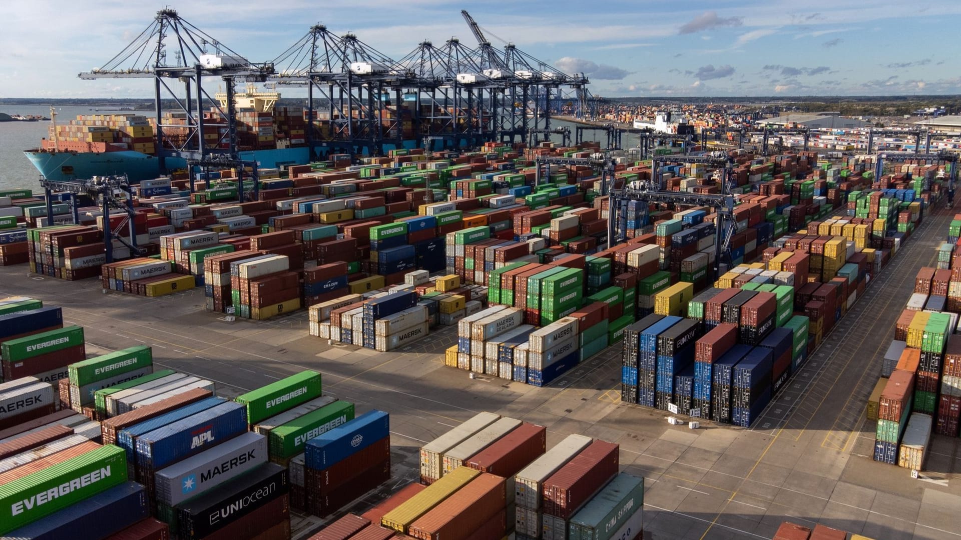 Containerhafen in Großbritannien Containerhafen in Großbritannien