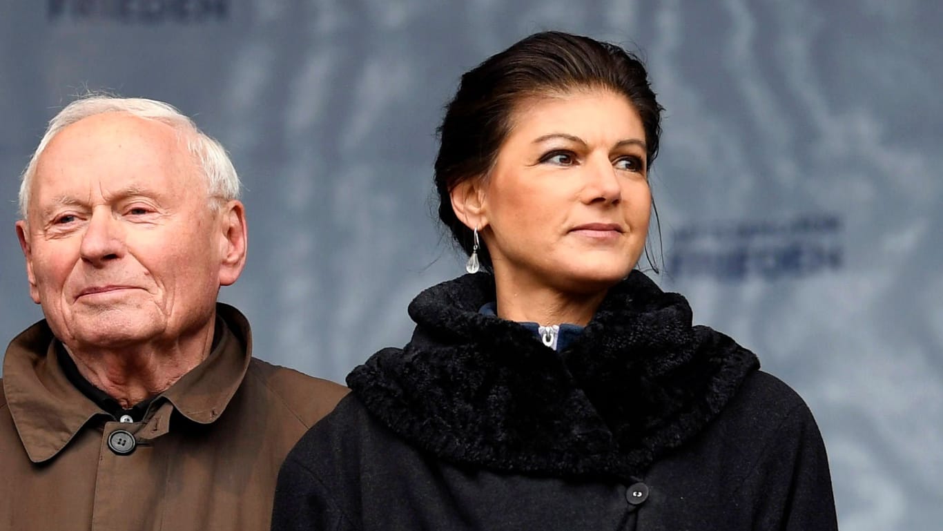 Oskar Lafontaine und Sahra Wagenknecht: Das Politikerpaar ist seit Dezember 2014 verheiratet.
