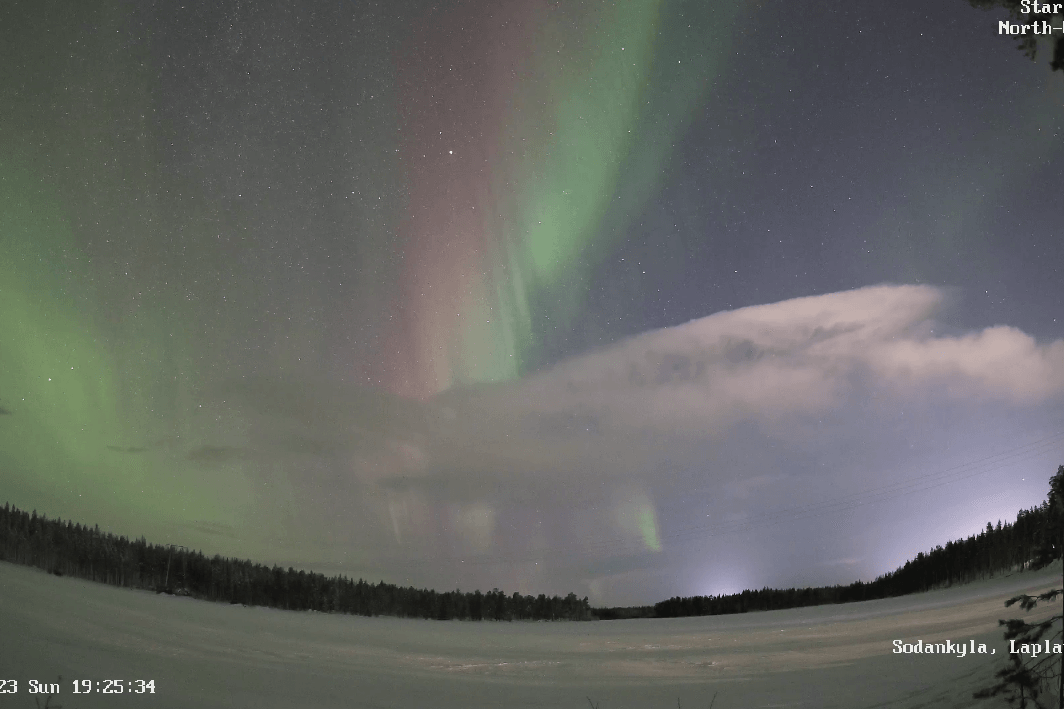 Polarlichter in Finnland