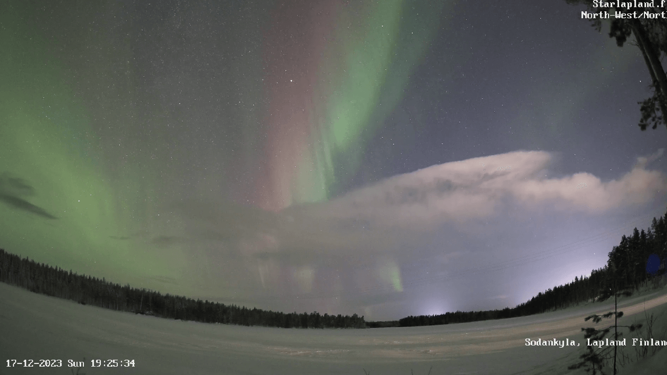 Polarlichter in Finnland