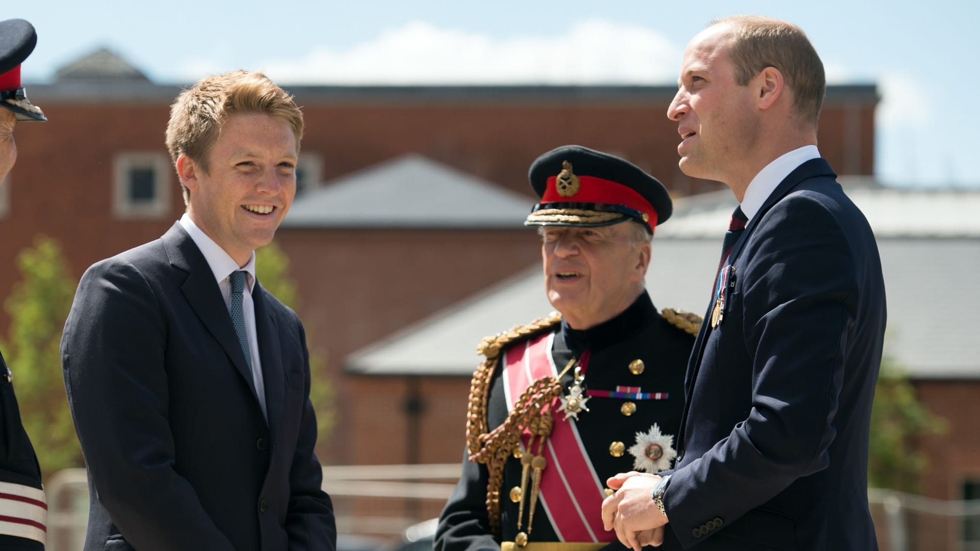 Prinz William mit seinem Freund Hugh Grosvenor (links)