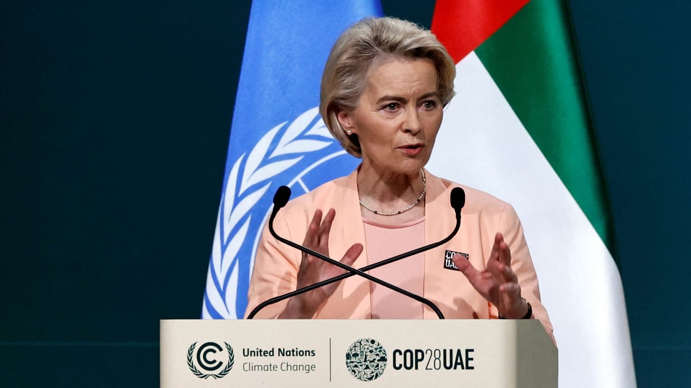 EU-Kommissionspräsidentin Ursula von der Leyen: Sie forderte mehr Klimaschutz.