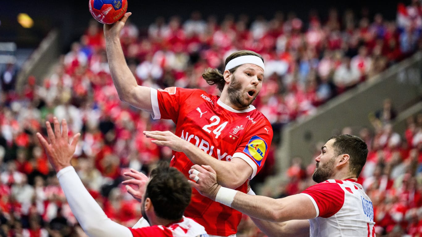 Zählen zu den Top-Favoriten: Dänemarks Handballer um Mikkel Hansen.