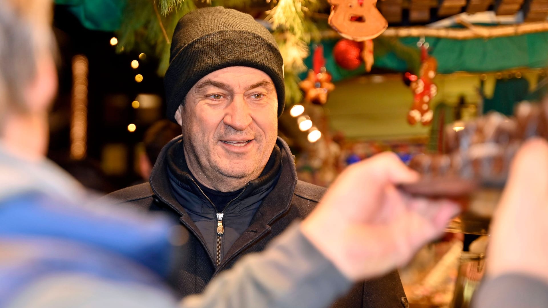 Markus Söder bei Besuch des Nürnberger Christkindlesmarktes (Archivbild).