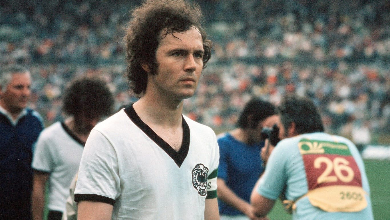 Franz Beckenbauer: Der "Kaiser" bei der Weltmeisterschaft 1974.