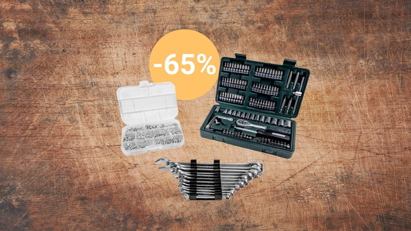 Aldi-Angebot: Der Discounter reduziert ein riesiges Werkzeugset von Brüder Mannesmann über 60 Prozent.