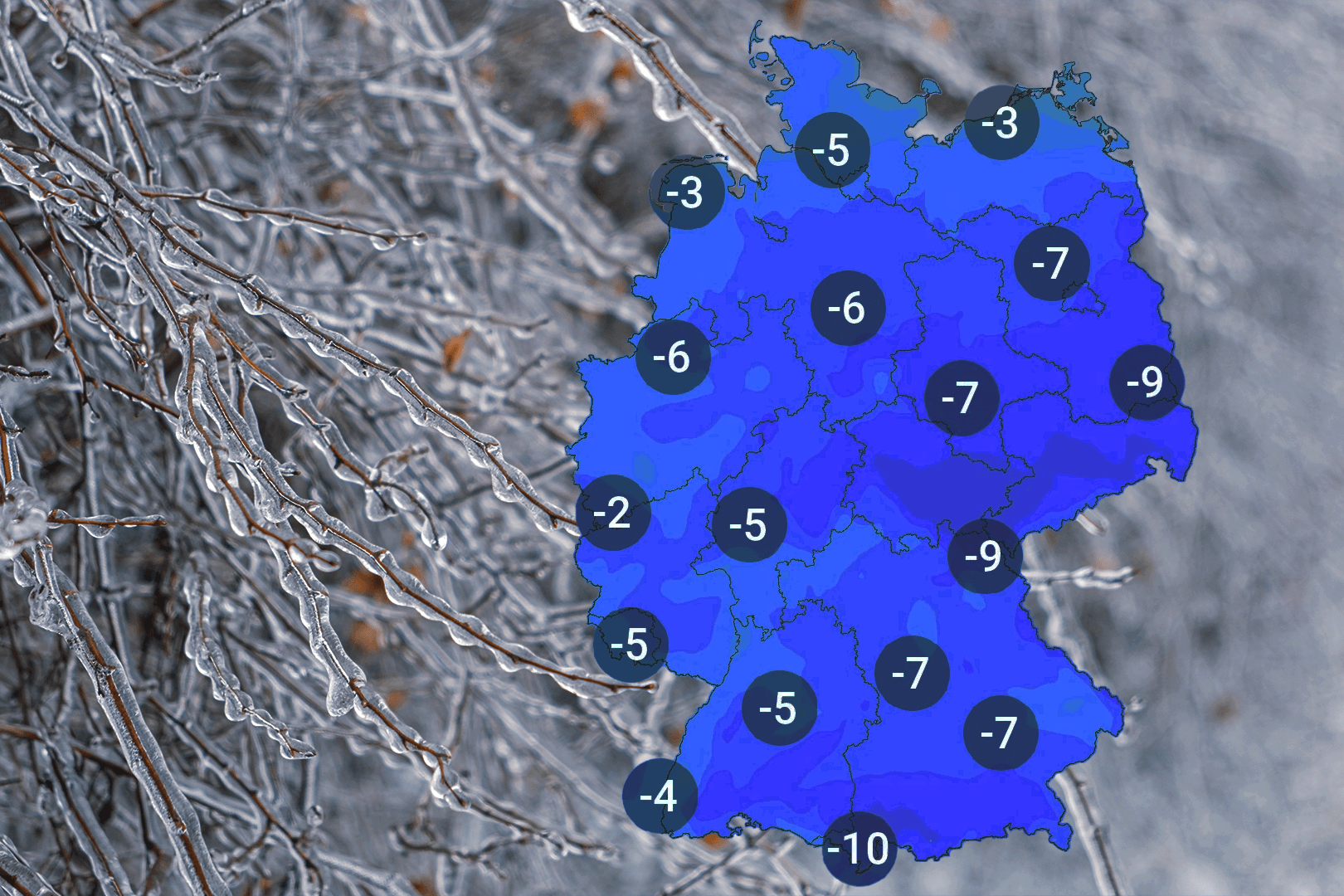 Deutschland: In diesen Regionen wird es bitterkalt.