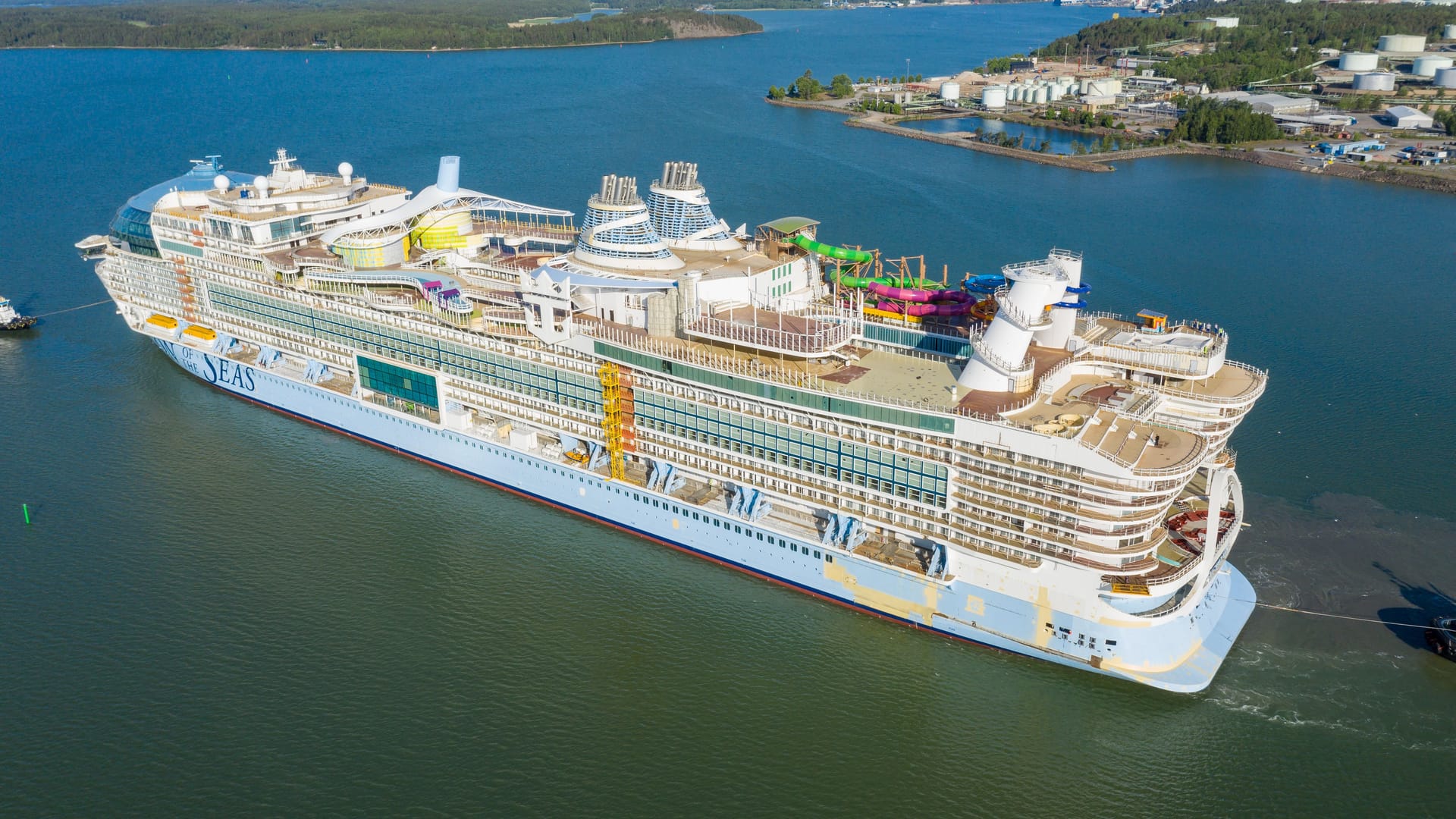 "Icon of the Seas": Das Riesenschiff beherbergt sogar einen eigenen Wasserpark.