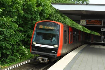 Ein Zug der Linie U1 in Richtung Farmsen (Symbolbild): Auf der Strecke hat es einen Unfall gegeben.
