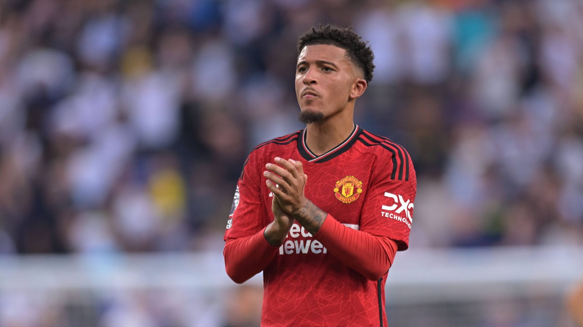 Jadon Sancho steht aktuell bei Manchester United unter Vertrag.