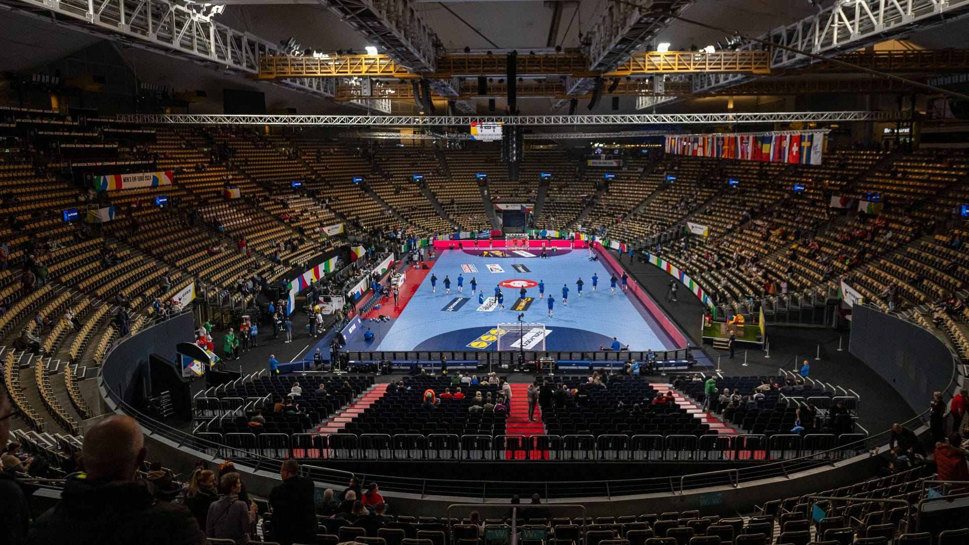 Die Olympiahalle: Insgesamt fanden in München zwölf Gruppenspiele bei der Handball-EM statt.