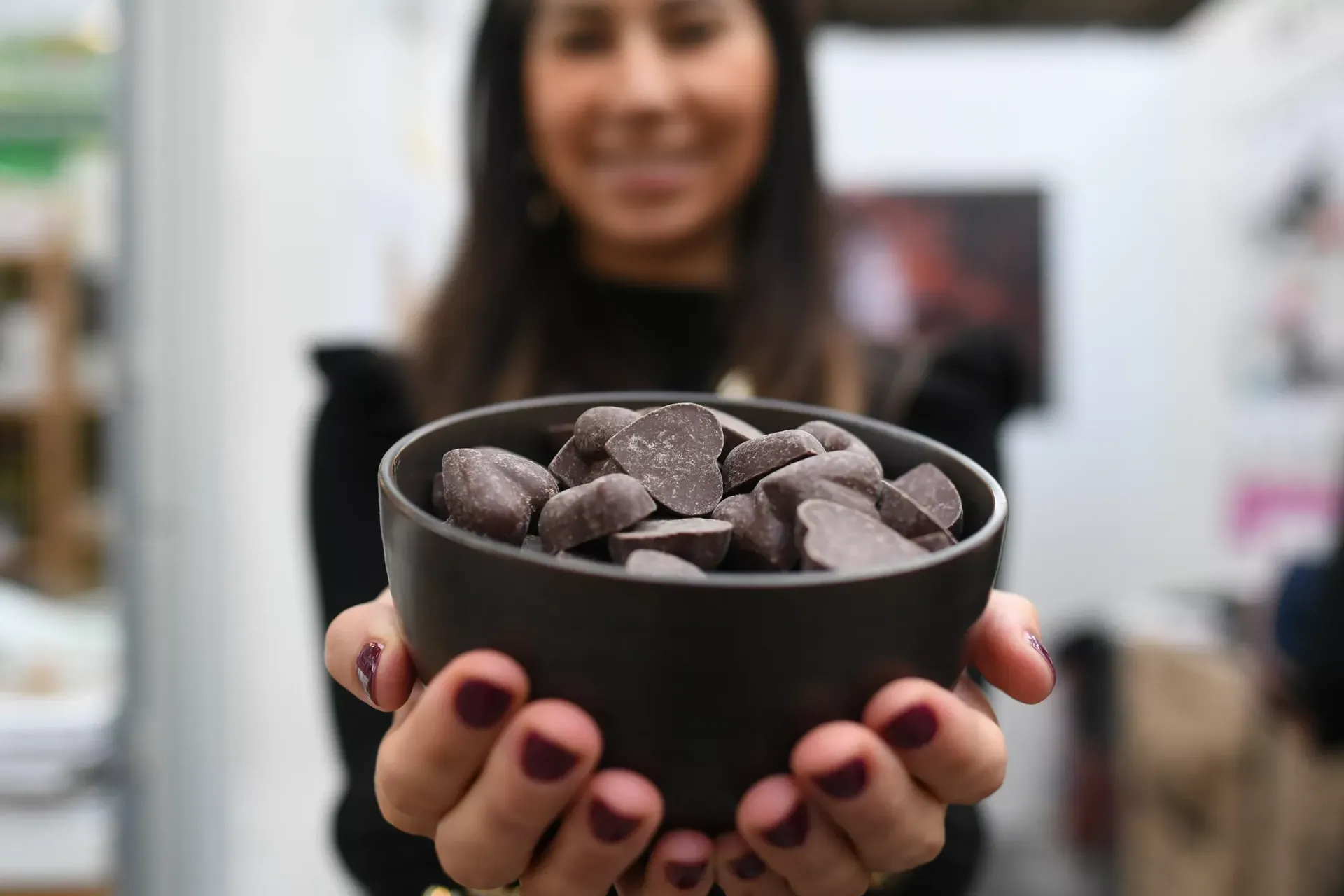 Vegane Herz-Pralinen (Archivbild): Die "VeggieWorld" findet Ende März statt.