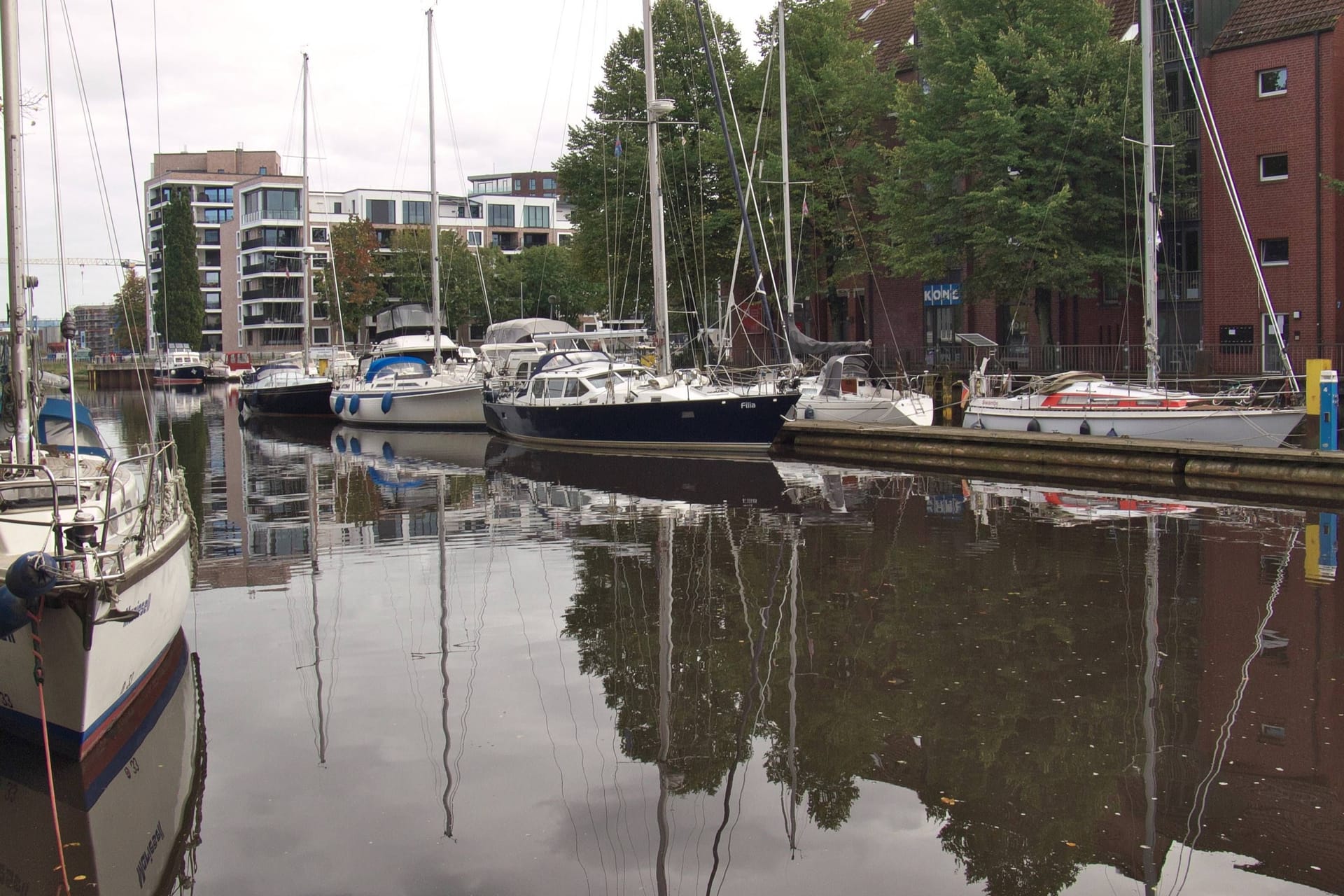 Segelyachten im Stadthafen Oldenburg (Symbolbild): Der kleine Yachthafen liegt unmittelbar in der Nähe des Stadtzentrums.