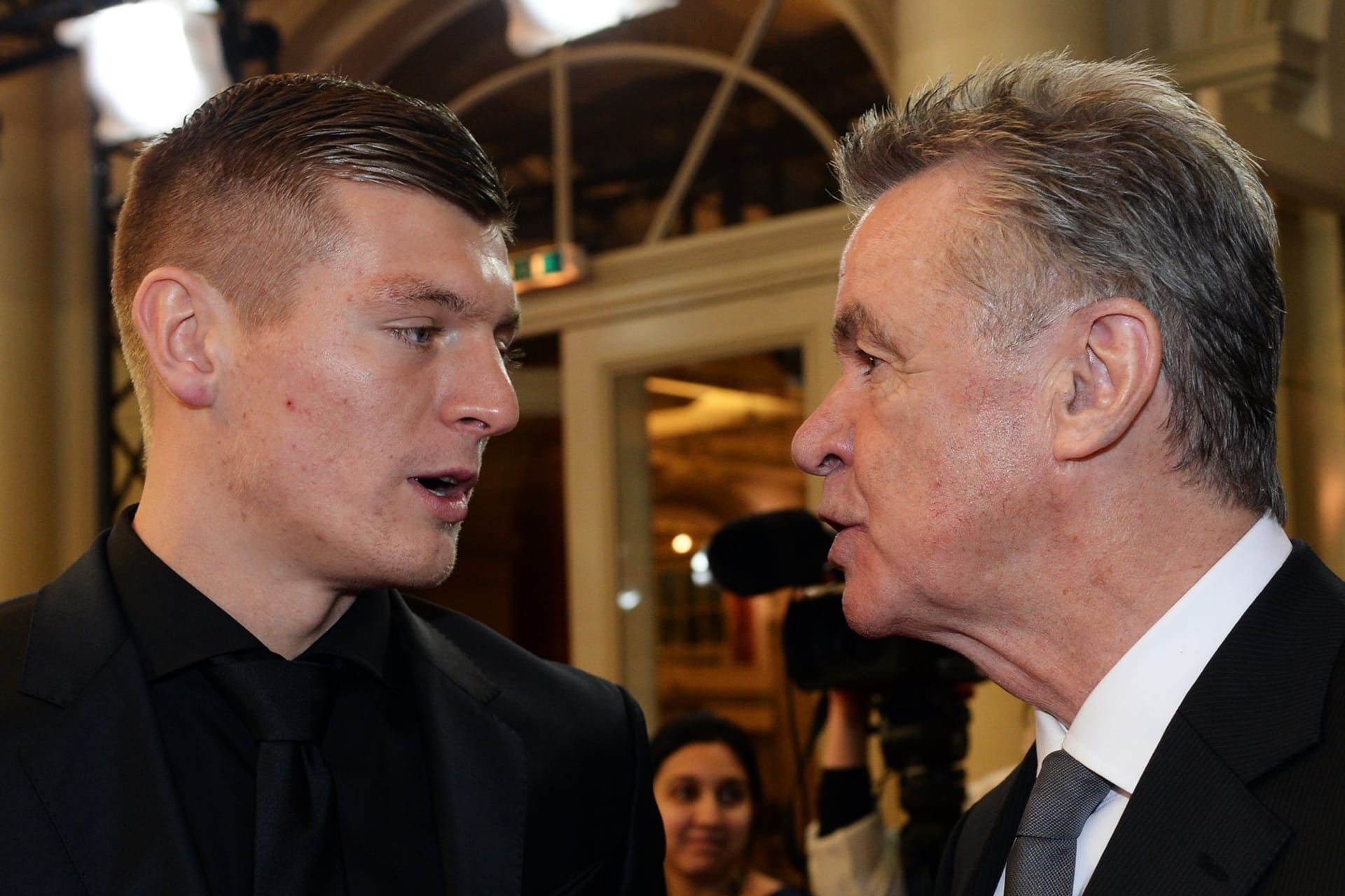 Toni Kroos und Ottmar Hitzfeld