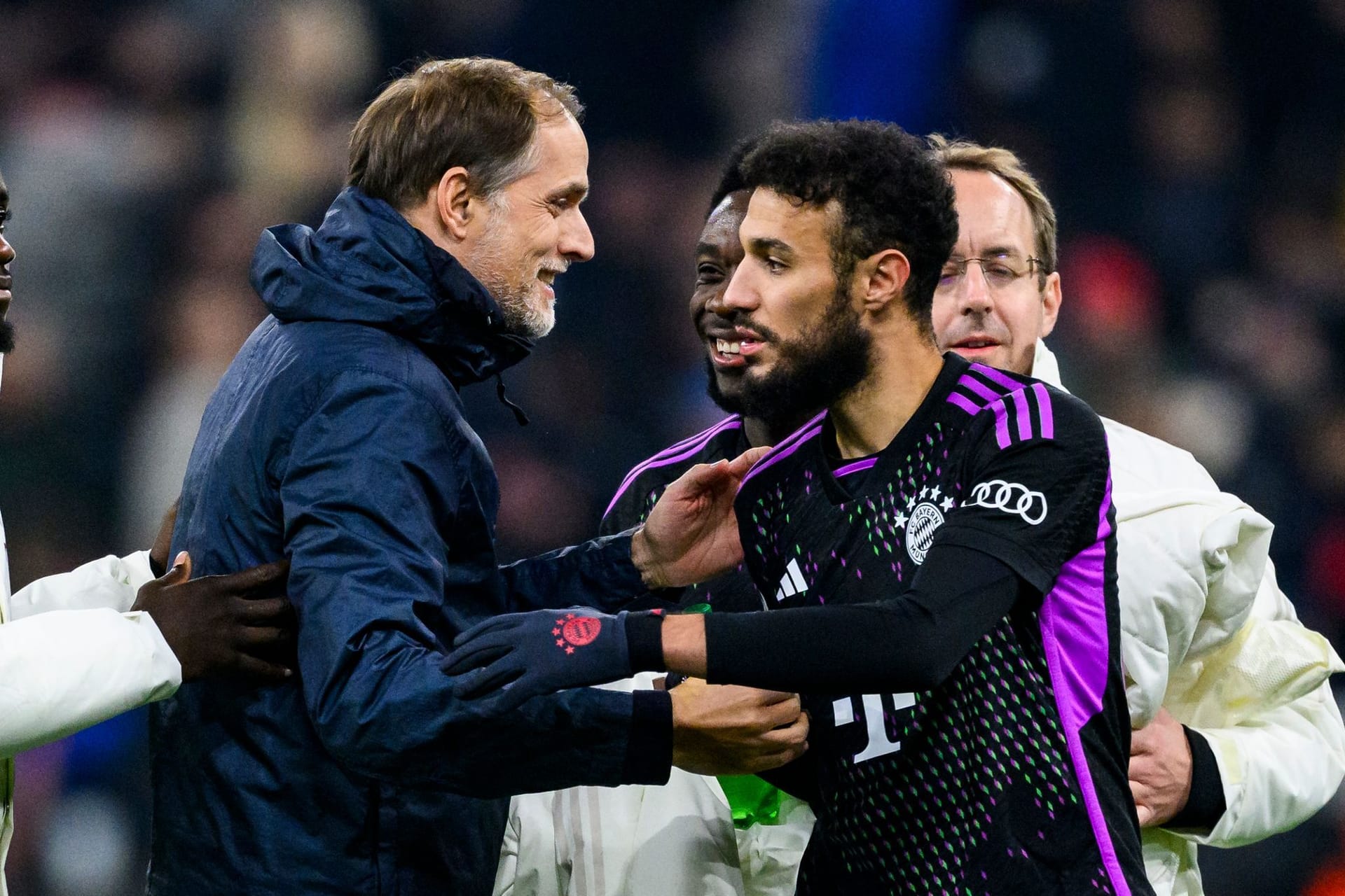 Thomas Tuchel und Noussair Mazraoui