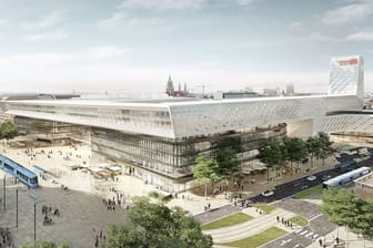So soll er einmal aussehen: Der künftige Hauptbahnhof in München.