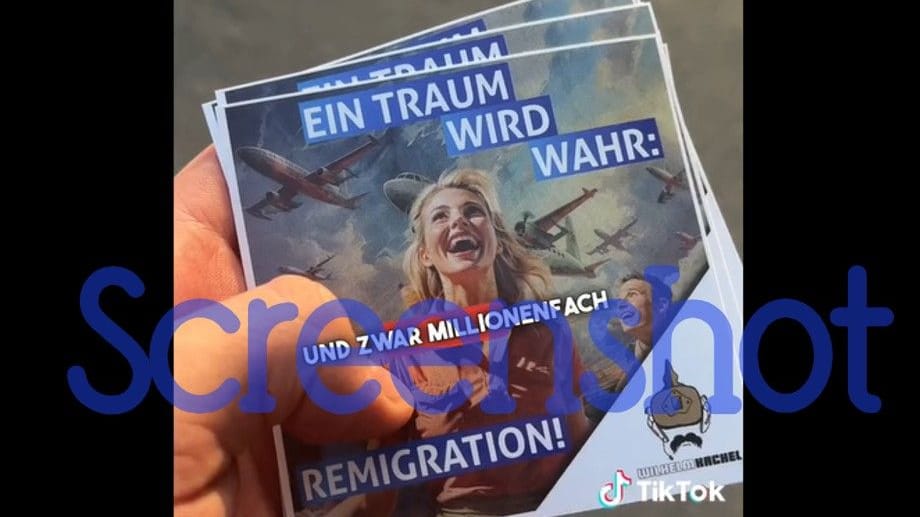 Begeisterung über einen Himmel voller Flugzeuge: Solche Aufkleber verschickte der AfD-Bundestagsabgeordneten Roger Beckamp auf Bestellung.