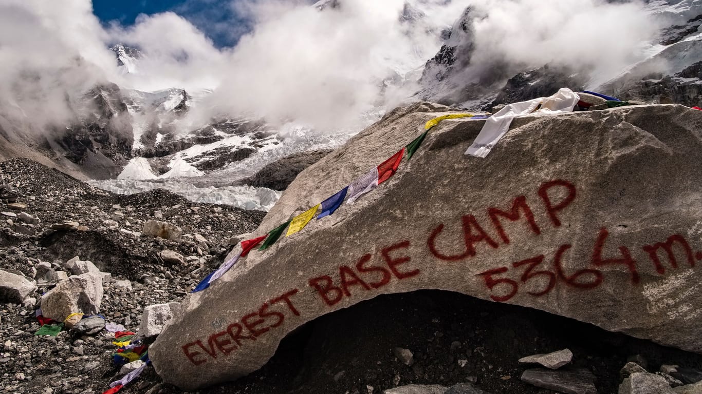 Base Camp Süd am Mount Everest (Symbolbild): Mit zwei Jahren ist der junge Schotte der jüngste Mensch, der jemals in diesem Basislager war.