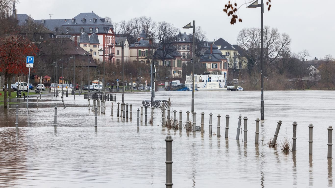 Hochwasser in Hessen - Frankfurt am Main