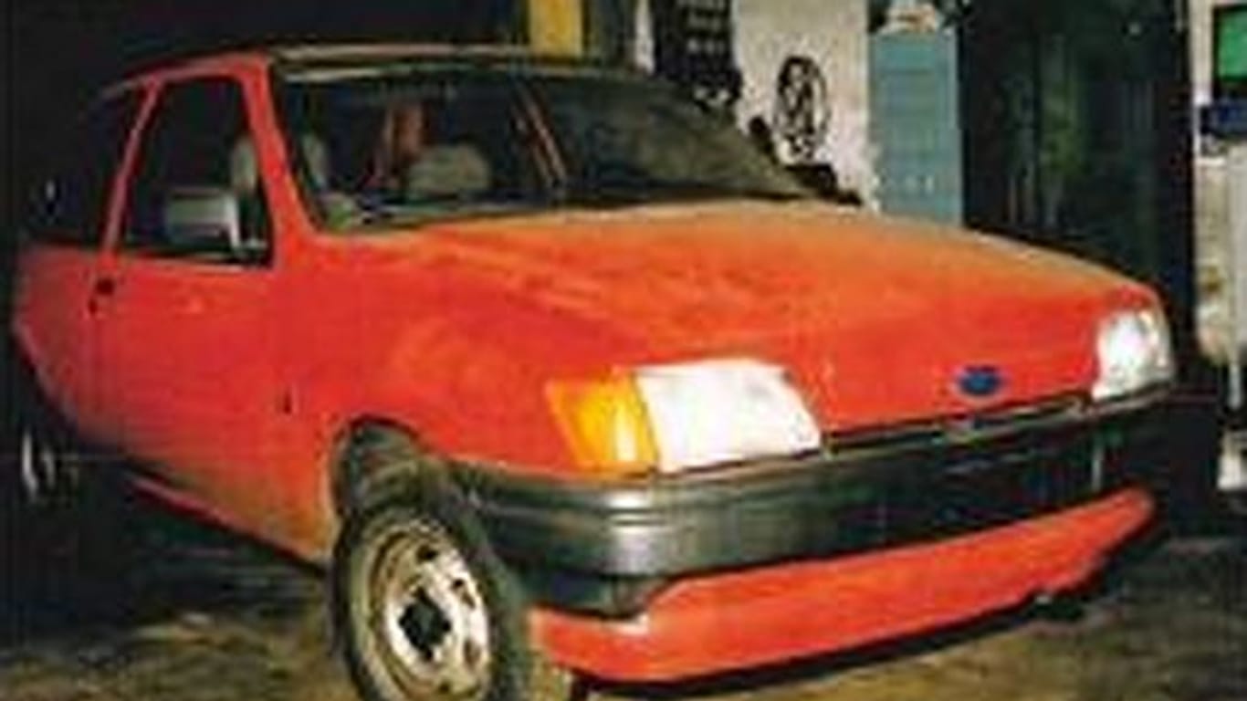 Der Wagen des Opfers: Der Ford Fiesta wurde später in Frankreich gefunden.