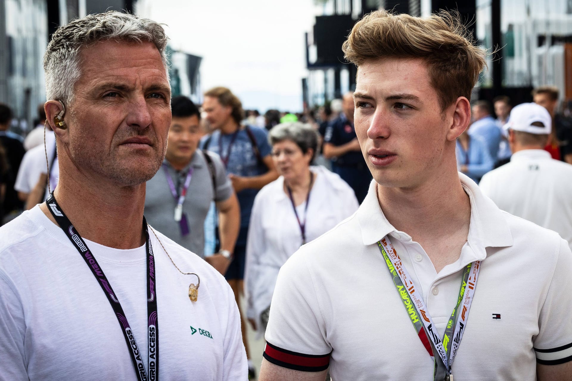 Ralf und David Schumacher: Vater und Sohn sind beide Rennfahrer.