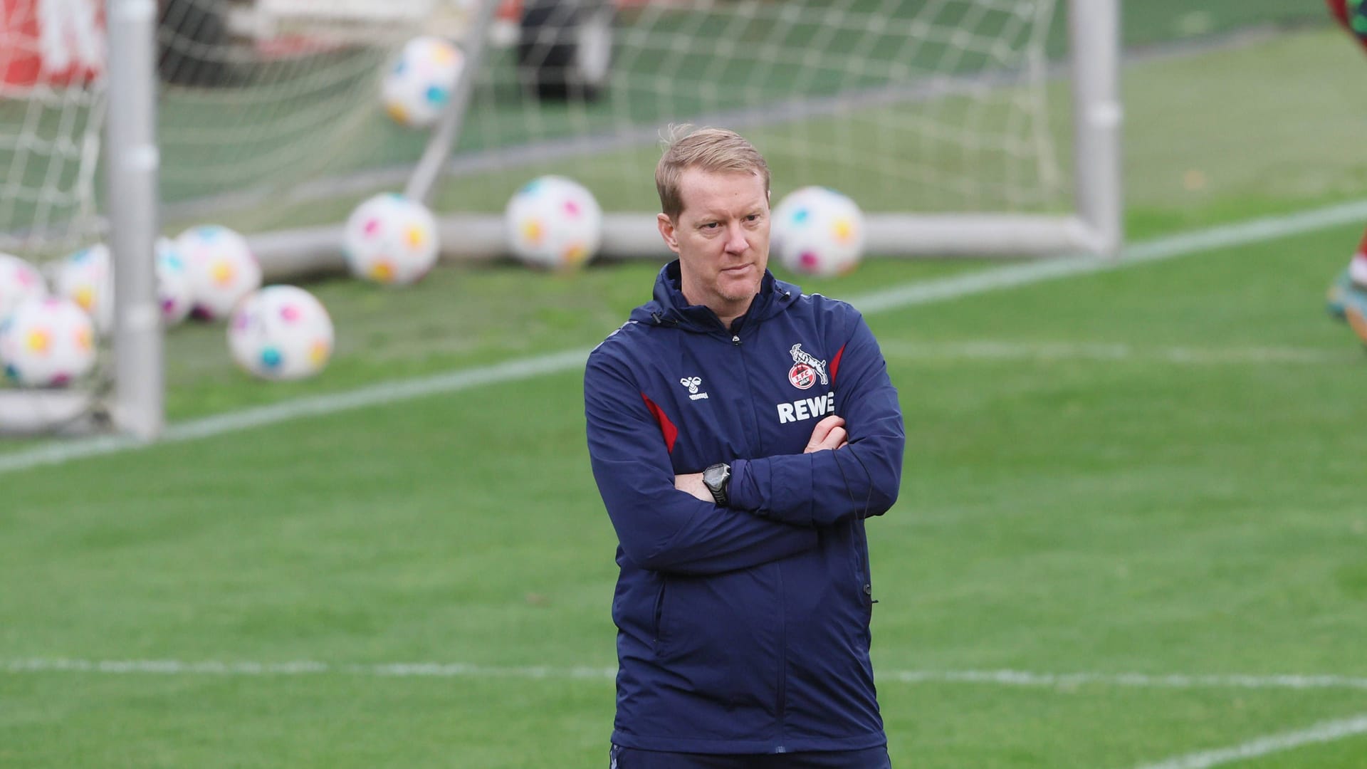 Kölns neuer Coach Timo Schultz: Am Donnerstag fand das erste Training statt.