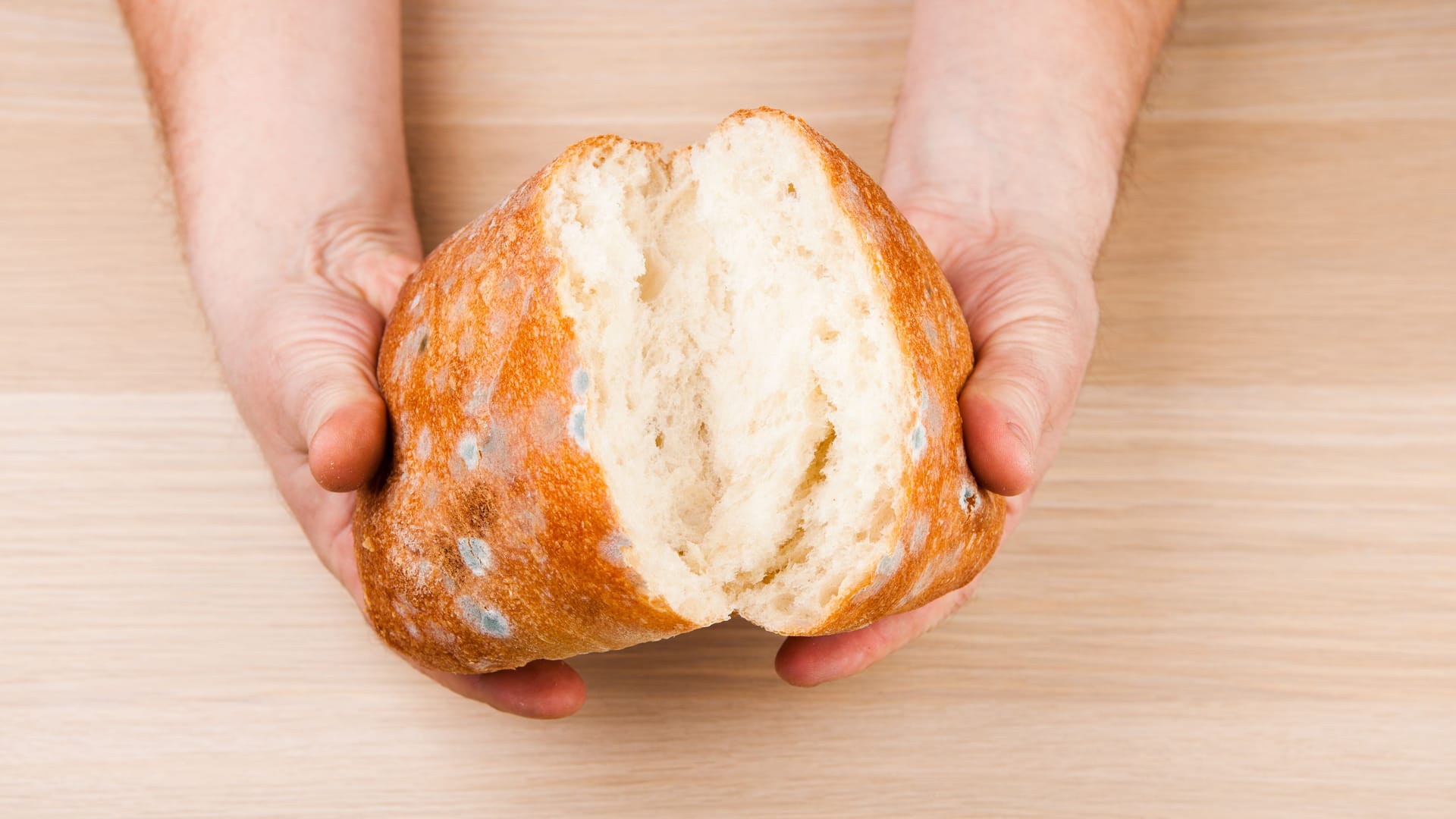 Schimmliges Brot (Symbolbild): Die Polizei in Berlin prüft nach der Belieferung von Einsatzkräften an Silvester mit verdorbenen Brötchen rechtliche Konsequenzen. Schimmliges Brot (Symbolbild): Die Polizei in Berlin prüft nach der Belieferung von Einsatzkräften an Silvester mit verdorbenen Brötchen rechtliche Konsequenzen.