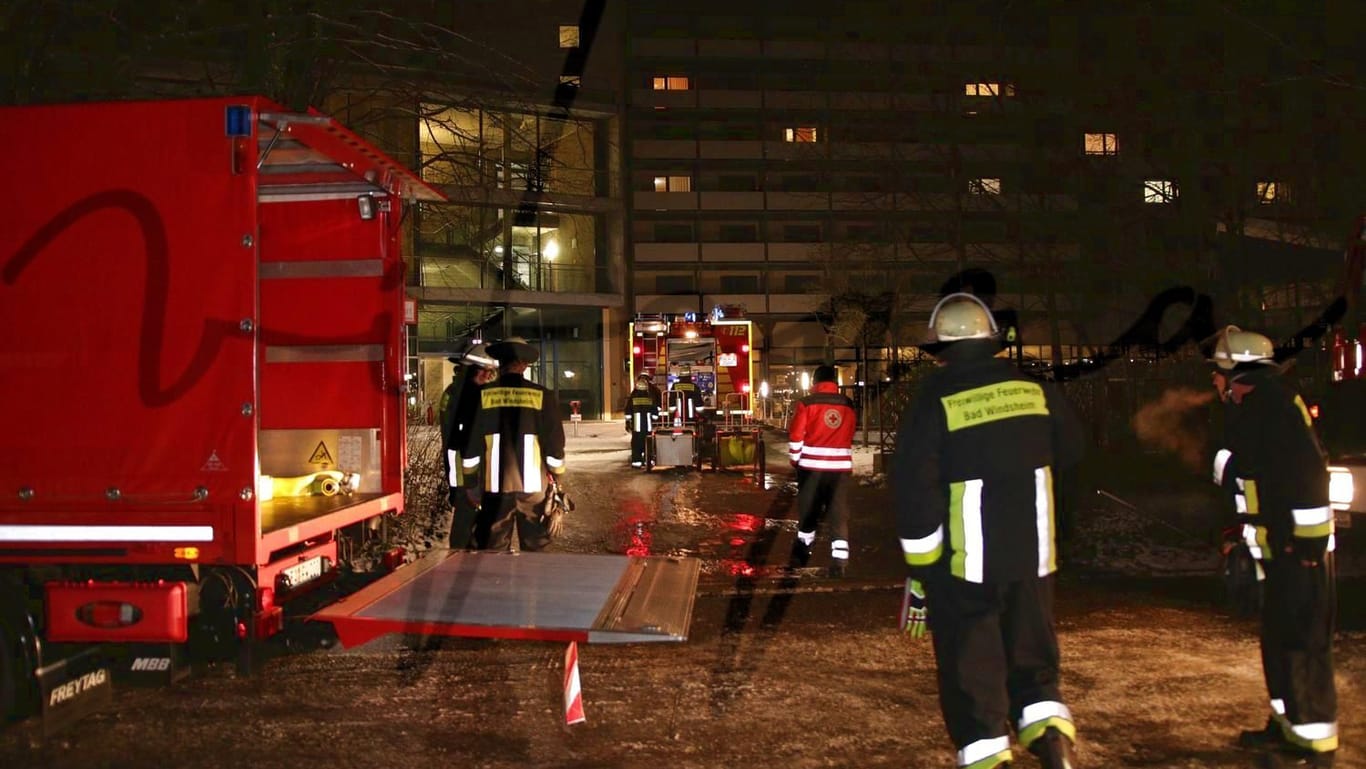 Die Feuerwehr konnte das Feuer im Patientenzimmer des Bad Windsheimer Krankenhauses schnell unter Kontrolle bringen.