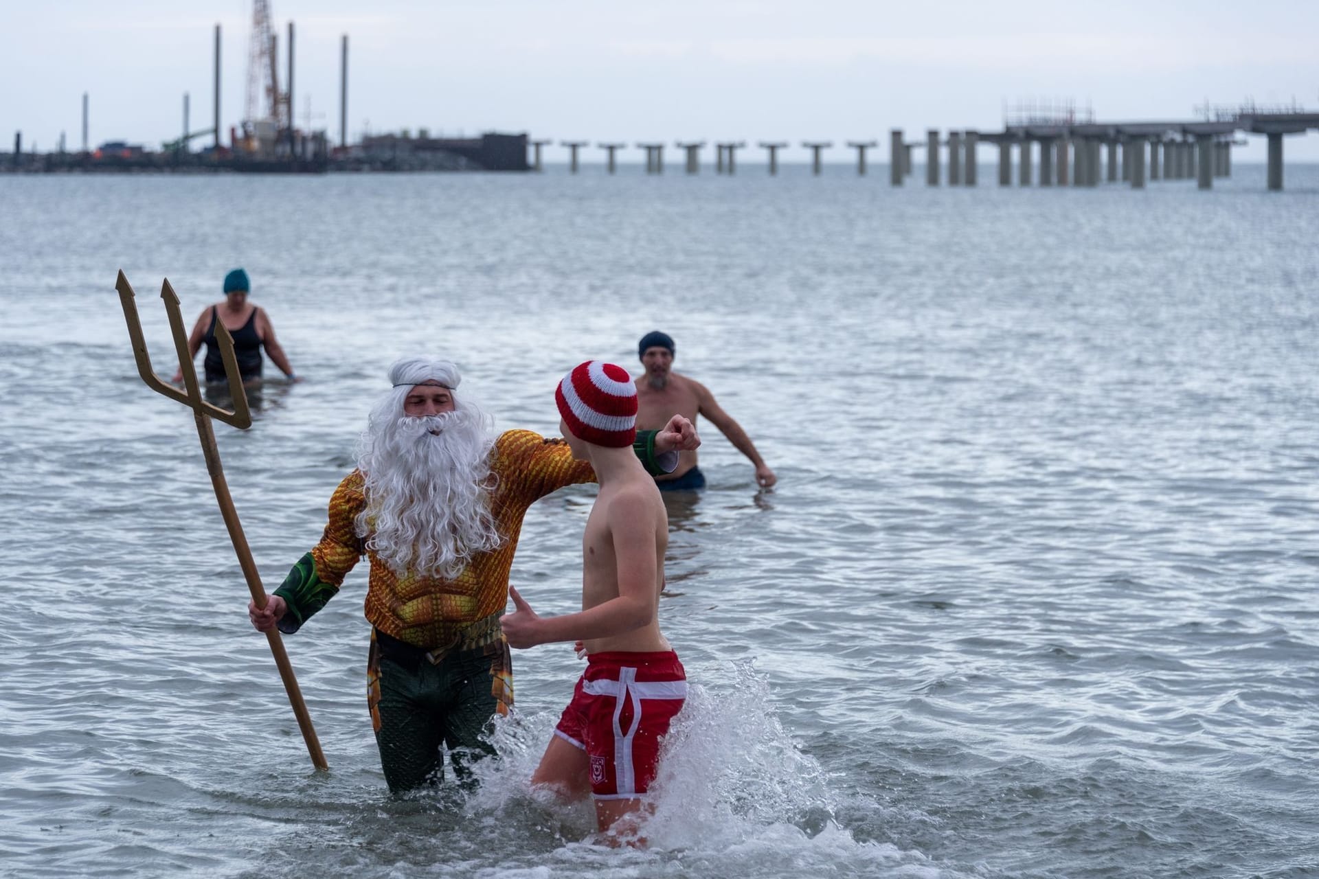 Neujahrsbaden in Prerow