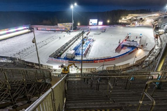 Arena in Oberhof: Hier fahren die Athleten.