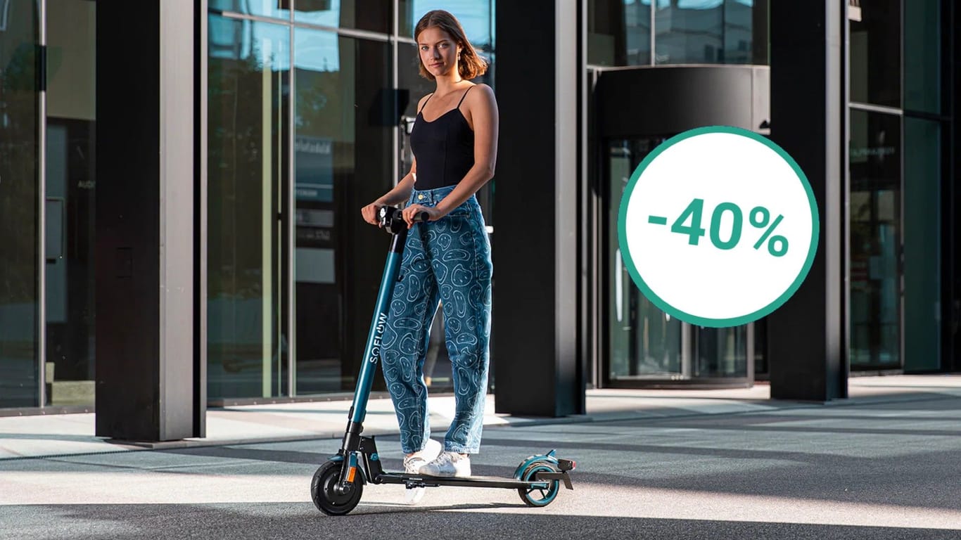 Heute ist ein E-Scooter mit Straßenzulassung von SoFlow bei MediaMarkt radikal reduziert im Angebot.