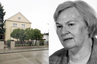 Die getötete Ella Dörrier (l.) und ihr damaliges Wohnhaus in Frohnau: Die Polizei bittet um Hinweise zu dem Mordfall aus dem Jahr 1990.