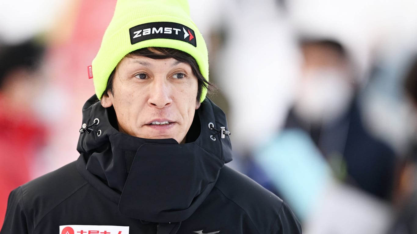 Noriaki Kasai: Der Japaner hat auch im hohen Sportleralter ein großes Herz für das Skispringen.